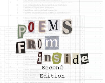 Zine 'Poems From Inside' Version 2 Psychiatric Ward Poetry Zine Digital Download PDF