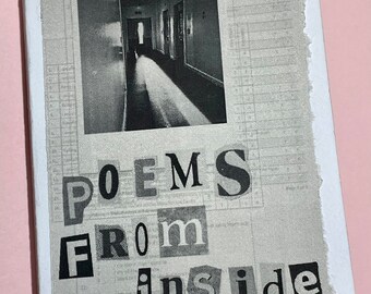 Zine 'Poems From Inside' Psychiatric Ward Poetry Zine