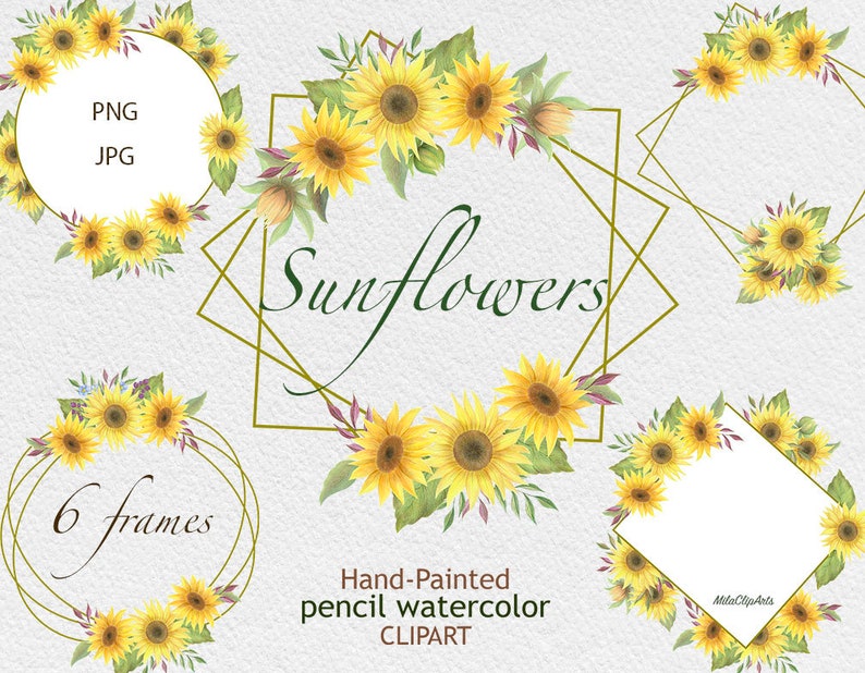 Free Free 282 Free Sunflower Wreath Clipart SVG PNG EPS DXF File
