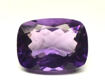 AAA+ Amethyst Gemstone: 9.70 Carat Octagon Cut, 16x12x8MM