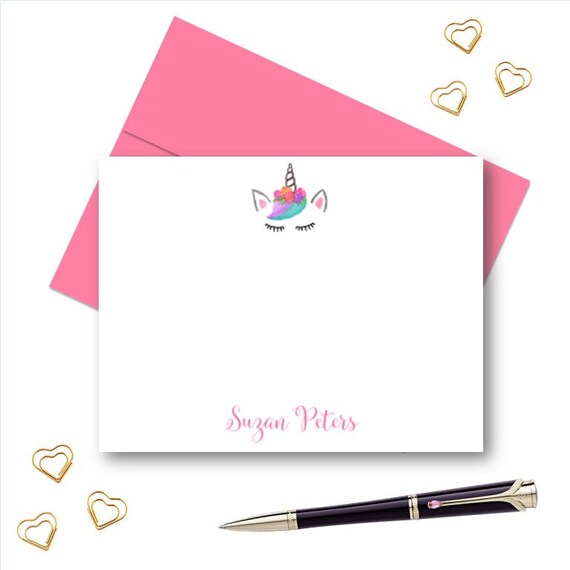 personalized stationery for girls