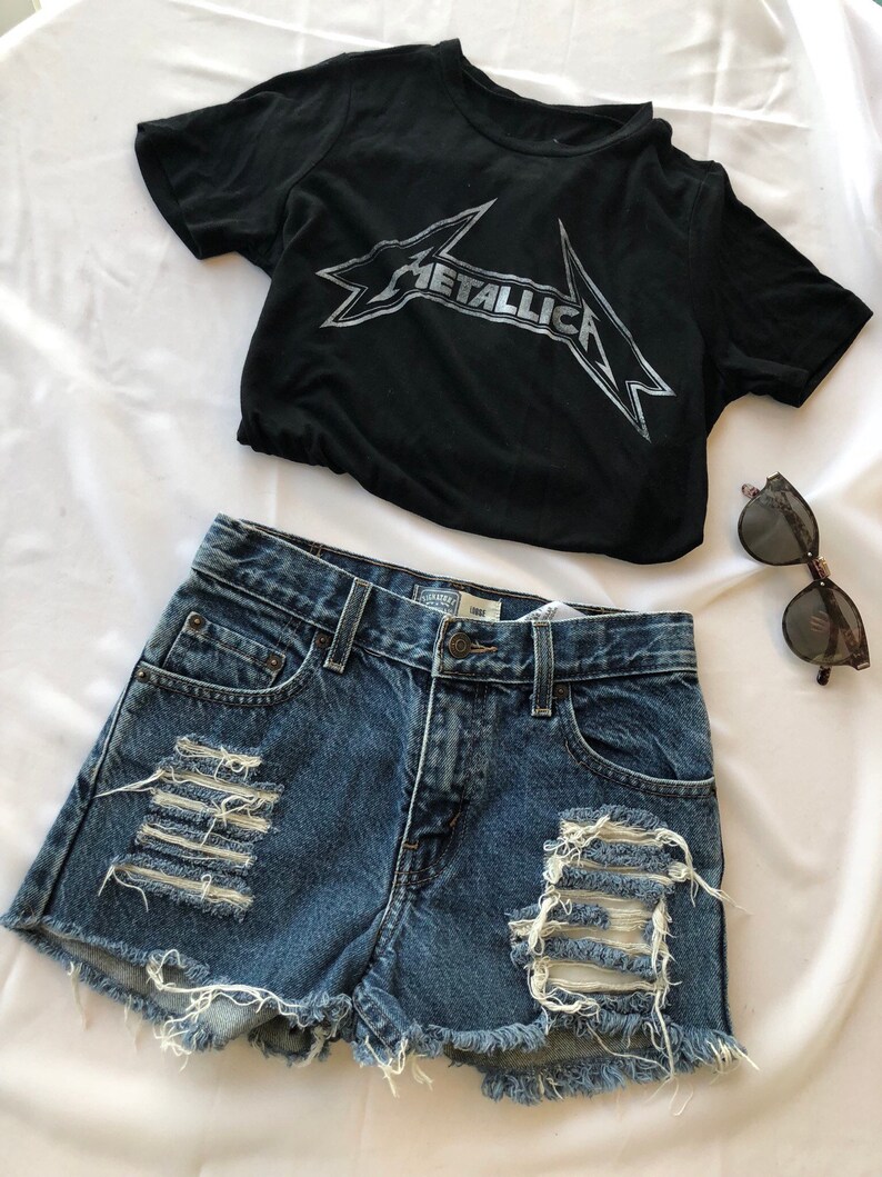 levis high waisted shorts vintage