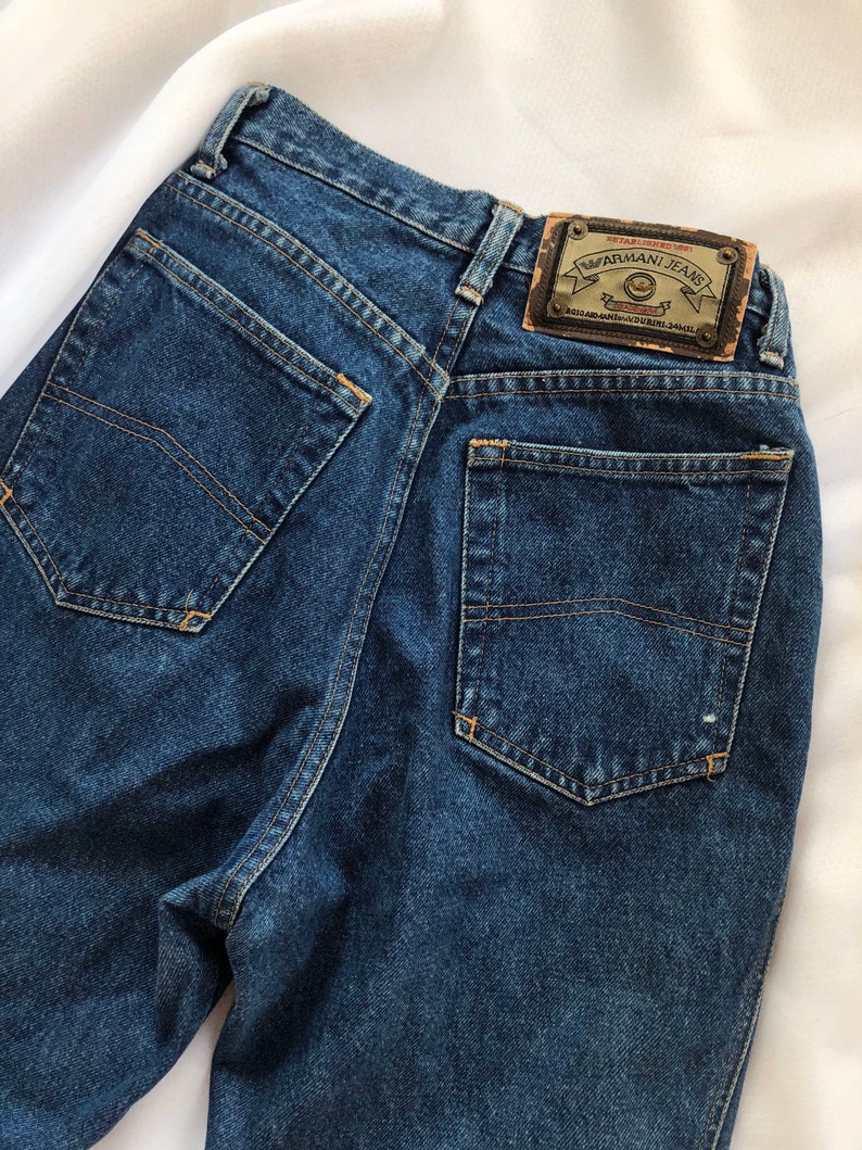 armani high waisted jeans