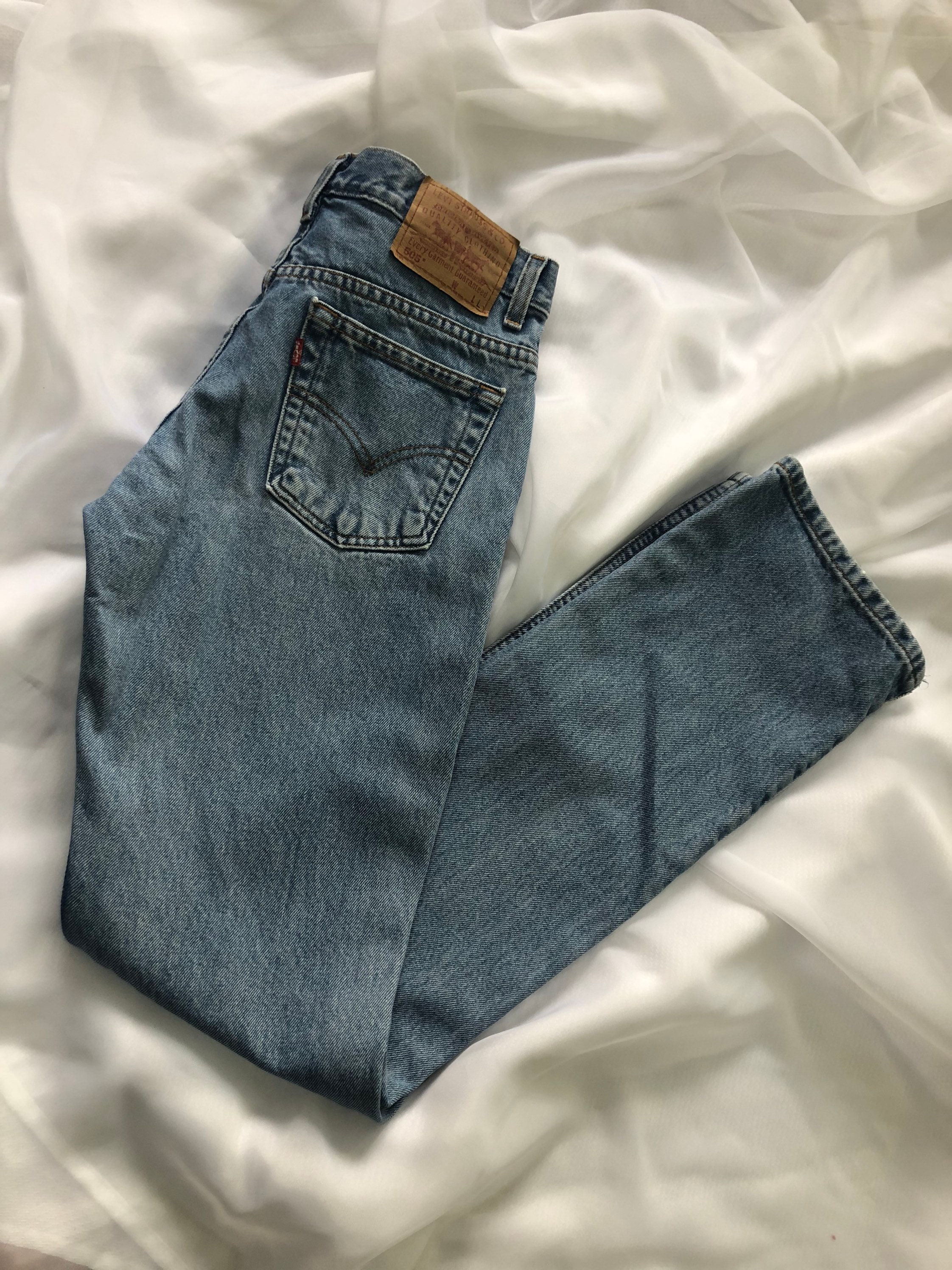 High Waisted Vintage Levis Jeans Size 5 Slim Fit Straight Leg Etsy UK