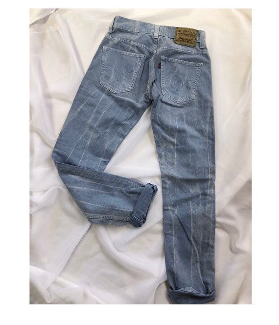 Bleached tye dye Levi’s jeans