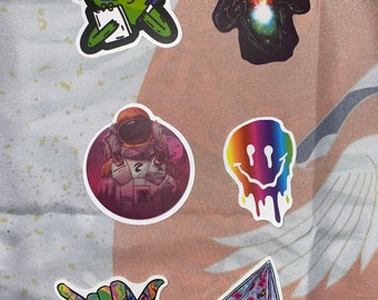 Trippy Themed Sticker 5 Pack -  Plus 1 Free and FREE SHIPPING!