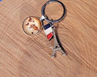 Travel Key Chain Key Holder in various styles France, Tower