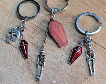 Key Chains, Key Holder, Key Organizer Coffins and Skeletons