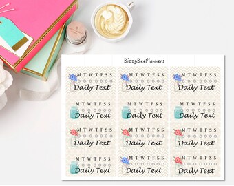 JW  12 Daily Text Tracker Planner Stickers