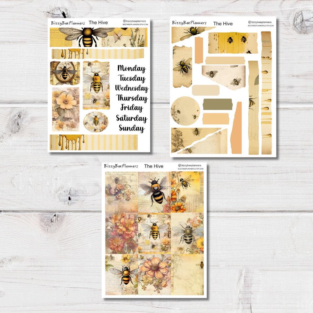 Hive Sticker The Hive Planner/journal Stickers- Bee Stickers- Deco Stickers- Journal ...