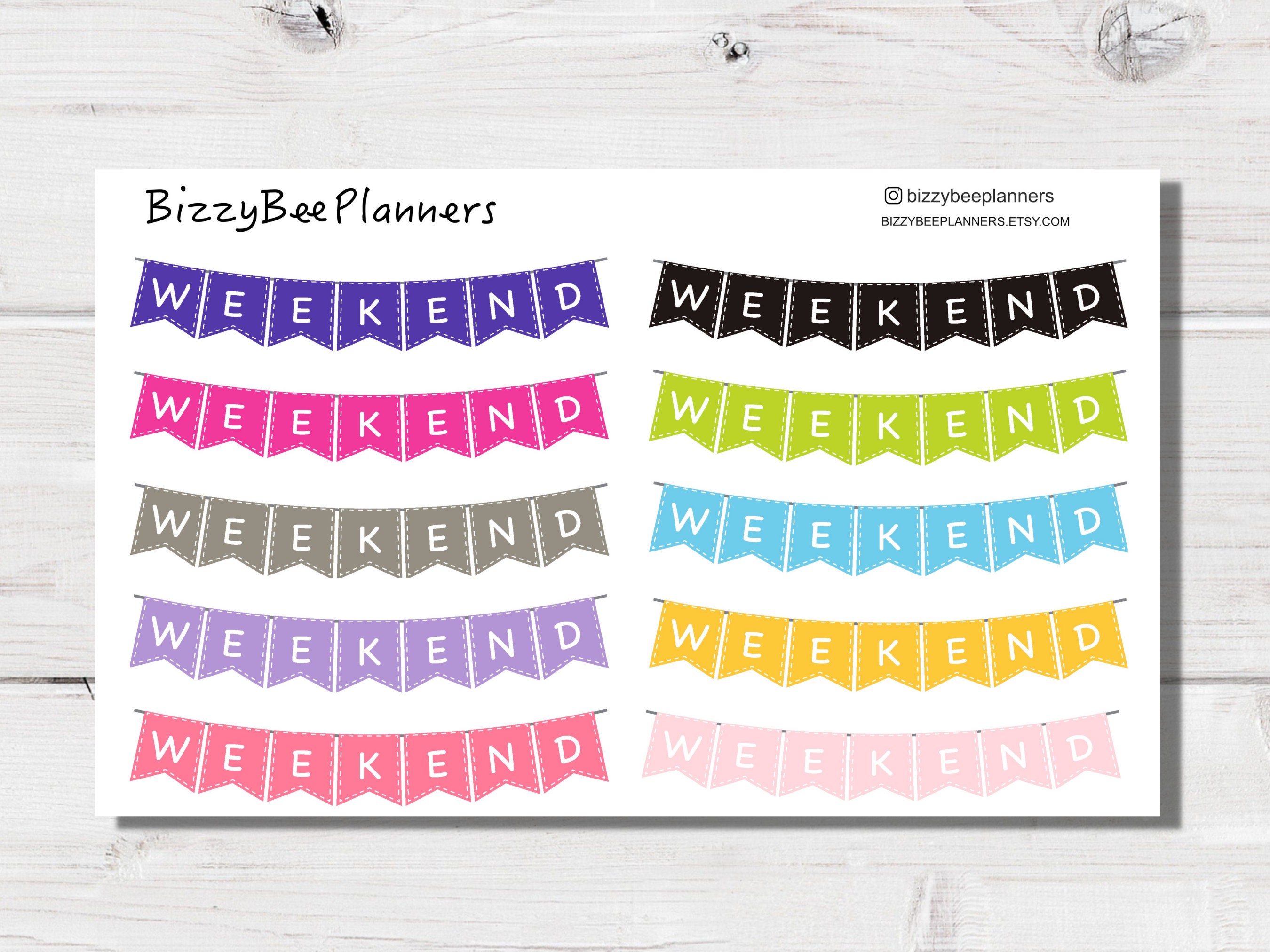 Hobonichi Weeks Boho Rainbow Kit Hobonichi Stickers Planner Sticker Kit  Rainbow Weekly Kit 