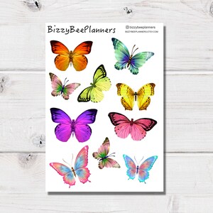 Butterfly Deco Planner Stickers- Planner Stickers- Butterfly Stickers- Journalling Stickers