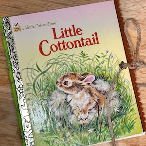 Little Cottontail Little Golden Book Junk Journal- Junk Journal- Vintage Junk Journal- Ready Made Junk Journal- Altered Book Journal
