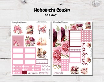 Letters to Paris Hobonichi Cousin Sticker Kit- Hobonichi Stickers- Weekly Planner Sticker Kit- Hobonichi Cousin Stickers