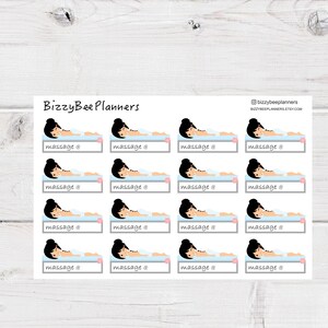 Massage Planner Stickers- Massage Appointment Trackers- Massage Stickers-Happy Planner Massage Stickers