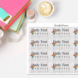 JW 12 Daily Text Tracker Planner Stickers image 2