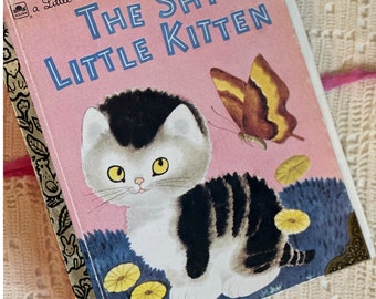 Little Golden Book Junk Journal The Shy Little Kitten- Junk Journal- Memory Keeper