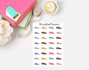 Fitness Planner Stickers, Runner Planner Stickers