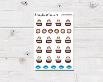 Dog Planner Stickers- Puppy Bathtime Stickers- Pet Stickers- Planner Stickers- Dog Grooming Stickers