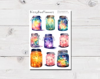 Dream Jars- Planner Stickers- Mason Jar Stickers- Journal Stickers- Jar Stickers