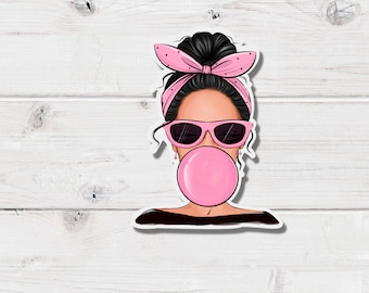 Fashion Doll Stickers- Bubble Gum Stickers- Momlife Stickers- Journal Stickers