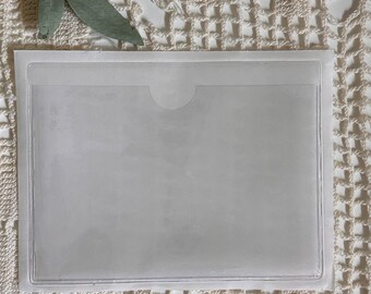 Clear Adhesive Planner Pocket- Transparent Adhesive Pockets- Self Adhesive Pocket