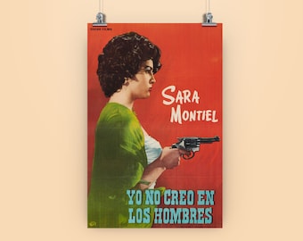 Vintage poster - Yo no creo en los hombres - Sara Montiel - 1961