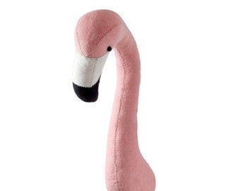 Flamingo Head | Pink Flamingo | Kids Animal Head | Animal Head | Wall Decor | Nursery Decor | Mini - Ombre