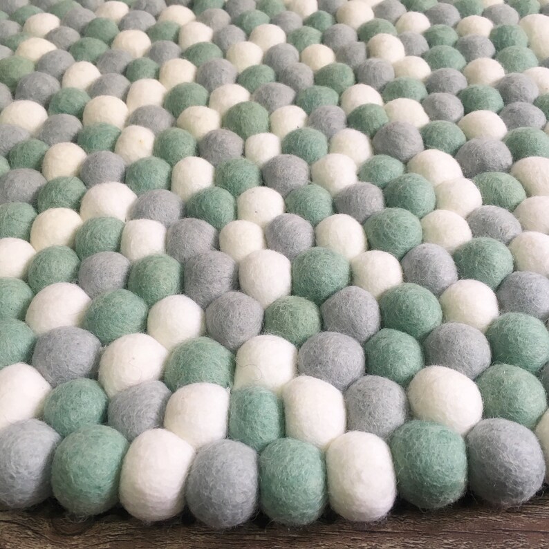 Rug One Green Bottle Green Nursery Rug Free Shipping Felt Etsy