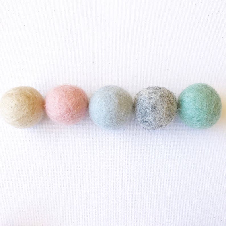 MULTI COLOUR FELT Felt Balls for Diy Projects 2.5cm Feltballs PomPoms image 6