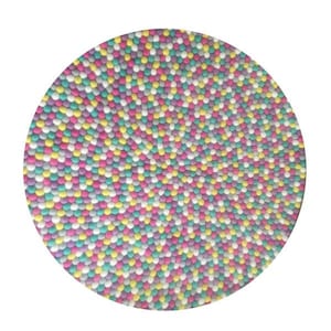 Kinderzimmer Teppich | Popping Candy | Kostenloser Versand | FilzkugelTeppich | Kinderzimmer Dekor | Spielmatte | Wollteppich | Kinderzimmer Dekor | Pom Pom Teppich | Lumpen