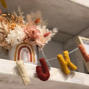Alphabet Garland | Letter Garland | Felt Alphabet | Kids Garland | Naturals