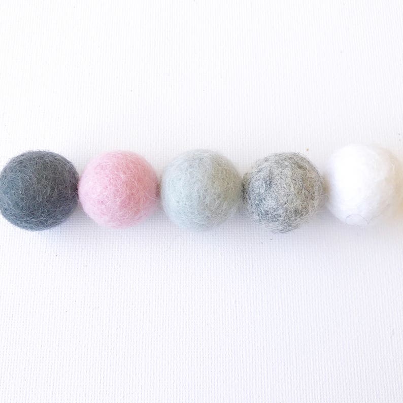 MULTI COLOUR FELT Felt Balls for Diy Projects 2.5cm Feltballs PomPoms image 3