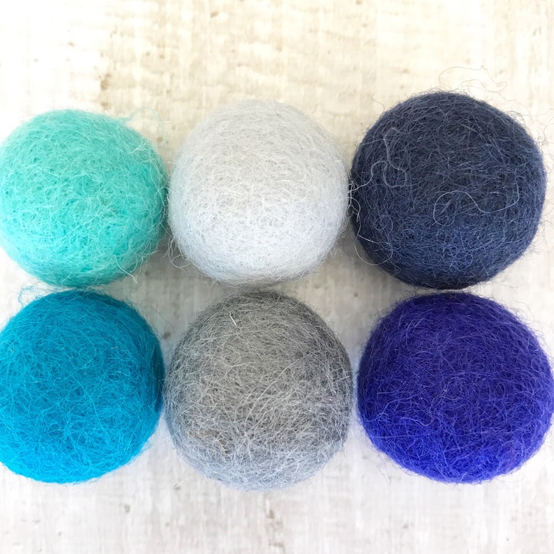 MULTI COLOUR FELT Felt Balls for Diy Projects 2.5cm Feltballs PomPoms image 5