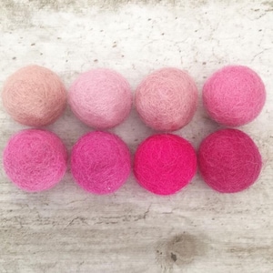 MULTI COLOUR FELT Felt Balls for Diy Projects 2.5cm Feltballs PomPoms image 4