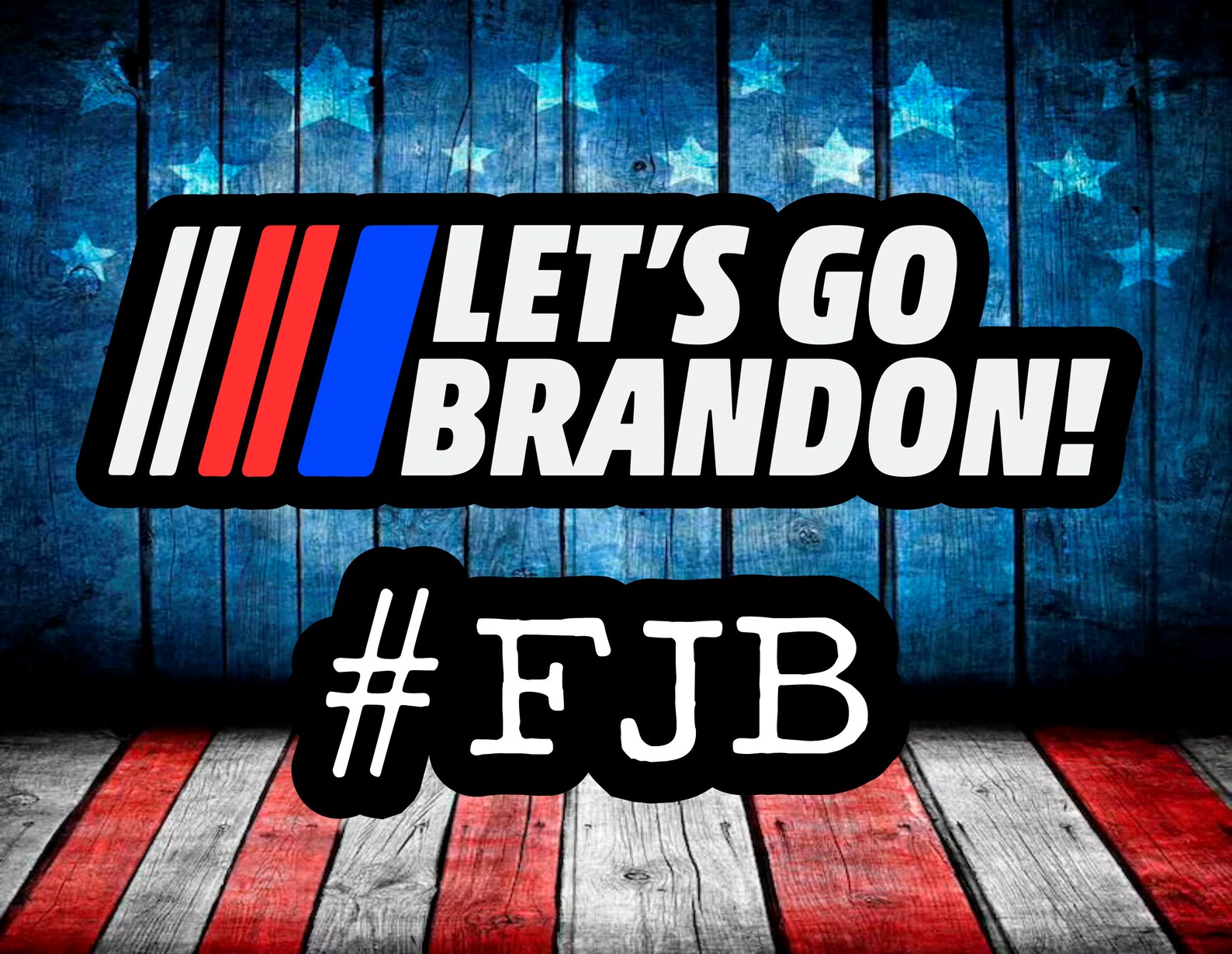 Biden FJB Let es Go Brandon Sticker Set 20 100 Sticker | Etsy