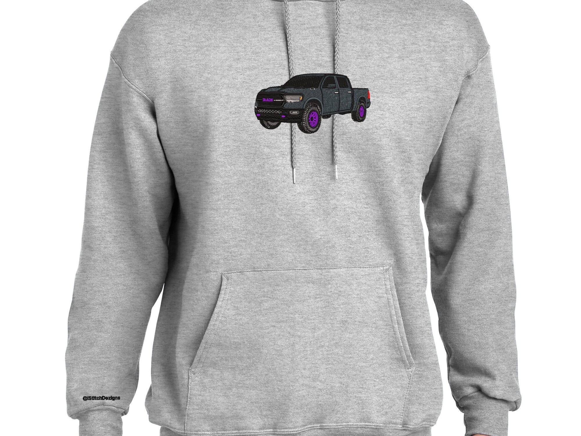 Custom Truck Hoodie - Personalized Embroidered Sweatshirt.