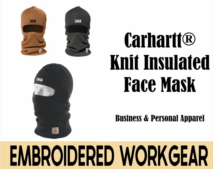 Carhartt Gifts,  Knit Insulated Face Mask,  Personalized Gift, Gift For Him, Business Logo, Business Gifts.