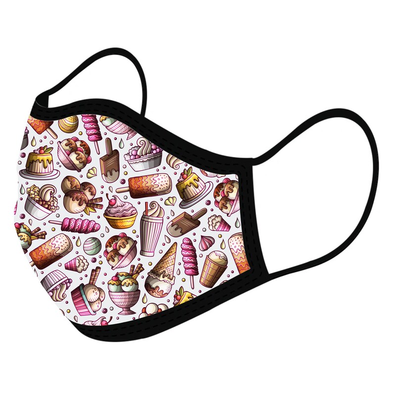 Custom Ice Cream Face masks Adult mask Washable masks Etsy