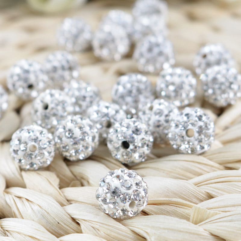 Pulsera Shamballa, Pulsera Elástica Con Micropavé De Diamantes De Imitación Y Bola De Discoteca - España