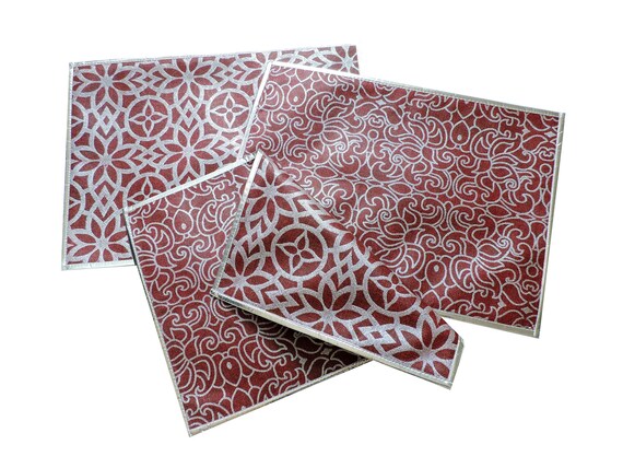 61 Table Mats Runner Red Dining Fl Place Image 0