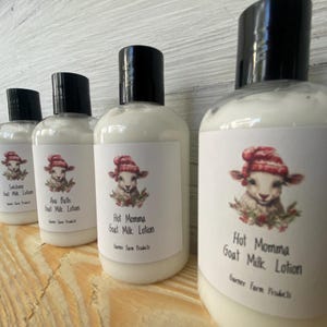 Goat Milk Lotion Homemade Lotions Goat milk Lotions are perfect for dry and irritated skin.