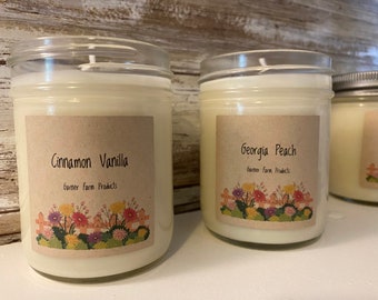 Homemade Candles Soy Candles Wood Wick Soy Candles Handpoured Candles Homemade Candles