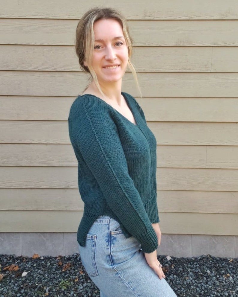 KNITTING PATTERN - the Compass Sweater Lite // Knit Sweater Pattern ...