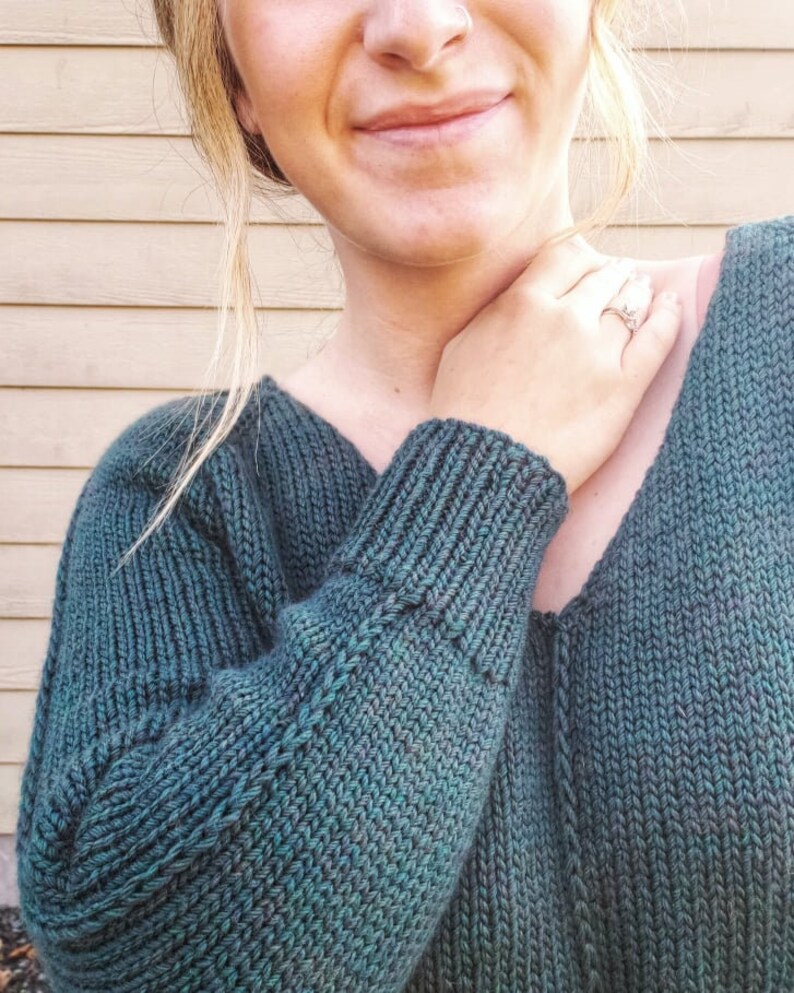 KNITTING PATTERN - the Compass Sweater Lite // Knit Sweater Pattern ...