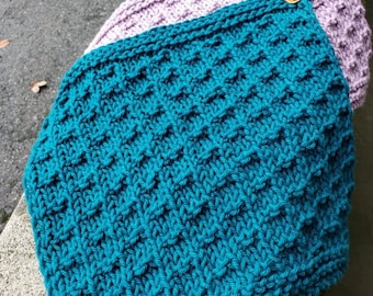 BREIEN PATROON - De Double Fleck Vaatdoek // vaatdoekpatroon, washandje, breipatroon, vaatdoek, spadoek, katoen, gebreide vaatdoek