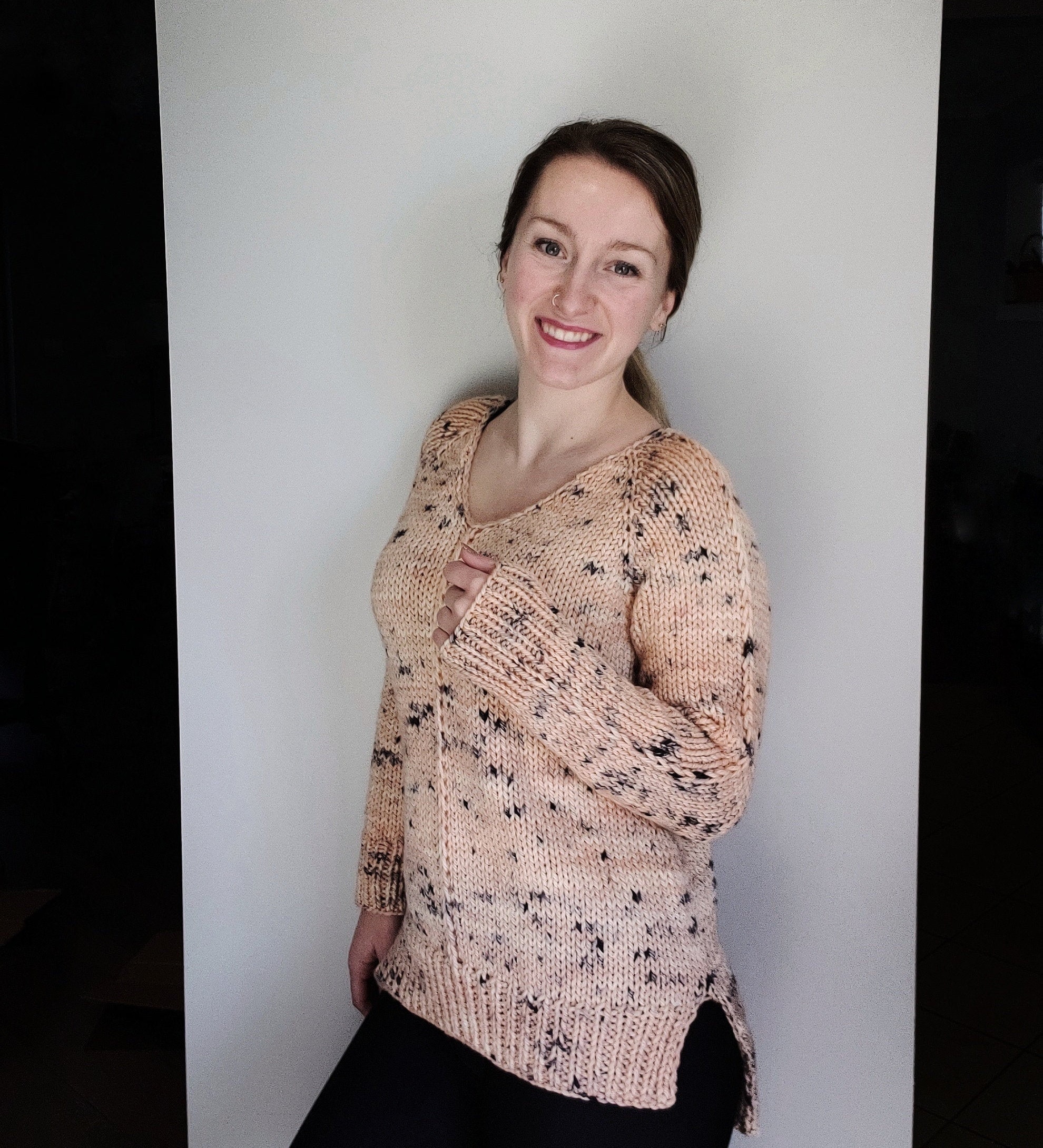 KNITTING PATTERN - the Compass Sweater // Knit Sweater Pattern, Long ...