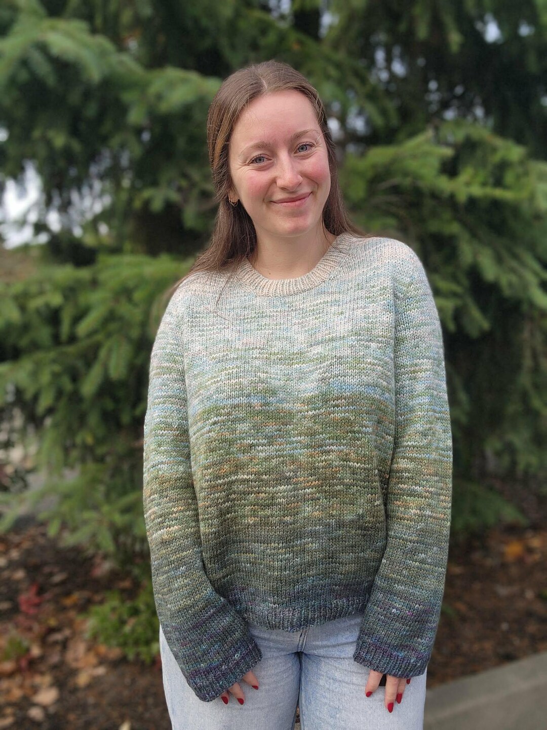 KNITTING PATTERN - the Scorned Sweater // Size Inclusive, Crew Neck, DK ...