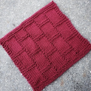KNITTING PATTERN - The Exposed Brick Dishcloth // dishcloth pattern, washcloth, knit pattern, dishcloth, spa cloth, cotton, knit dishcloth
