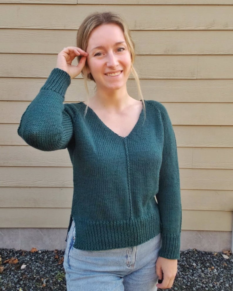 KNITTING PATTERN - the Compass Sweater Lite // Knit Sweater Pattern ...